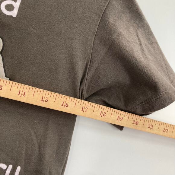 Goodie Two Sleeves Hangry Hippo Tee Graphic Humor Gray Women’s Size Small - Picture 5 of 6